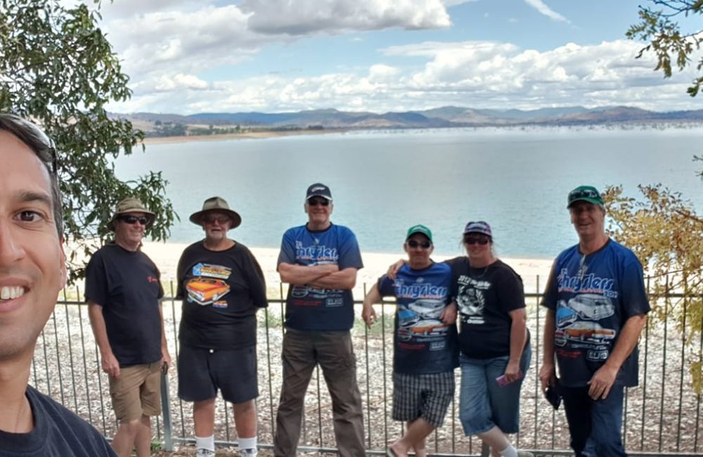 Francis's selfie at the Hume Dam