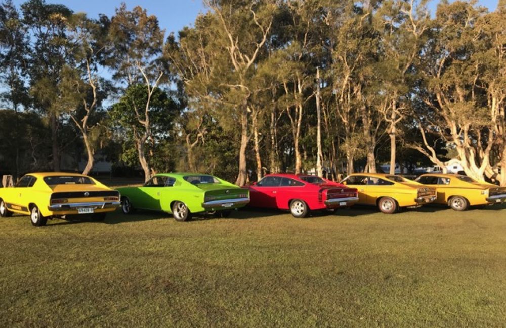 Charger photo shoot at Wake Run